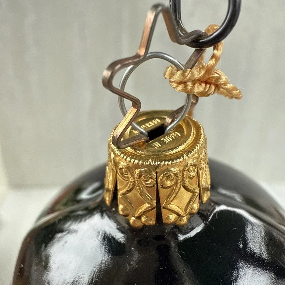 Vtg‎ Old World Christmas Hand Blown Charlie Chaplin Ornament Head Germany  #1523